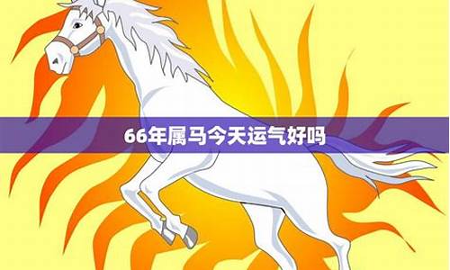 66年属马生肖运气-66年生肖马的运势